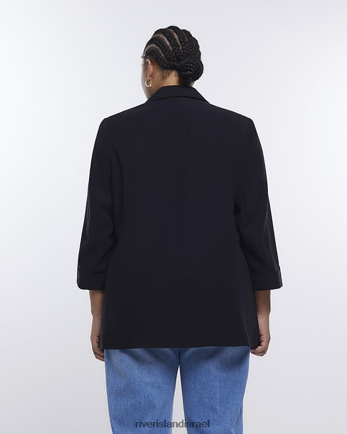 לבוש River Island פלוס בלייזר שָׁחוֹר נשים BDZ4085159