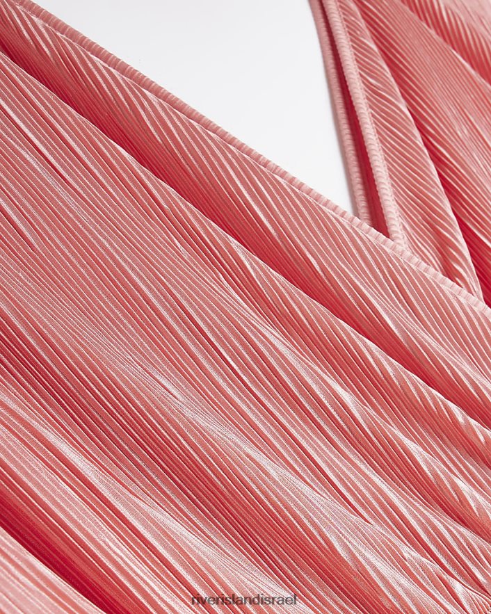 לבוש River Island פלוס שמלת מיני פליס וָרוֹד נשים BDZ4085201