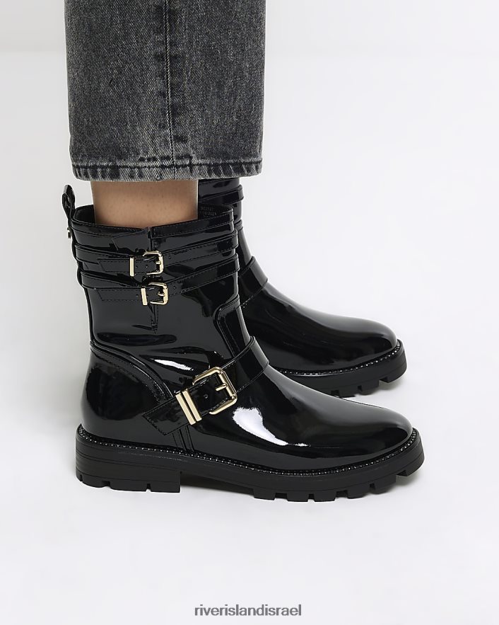 לבוש River Island גוף צוואר מרובע קטן ונקי חום נשים BDZ4085228