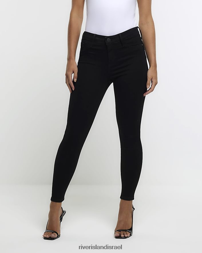לבוש River Island ג'ינס מחטב בגזרת סקיני קטן שָׁחוֹר נשים BDZ4085235