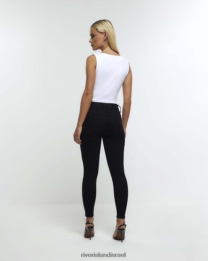 לבוש River Island ג'ינס מחטב בגזרת סקיני קטן שָׁחוֹר נשים BDZ4085235