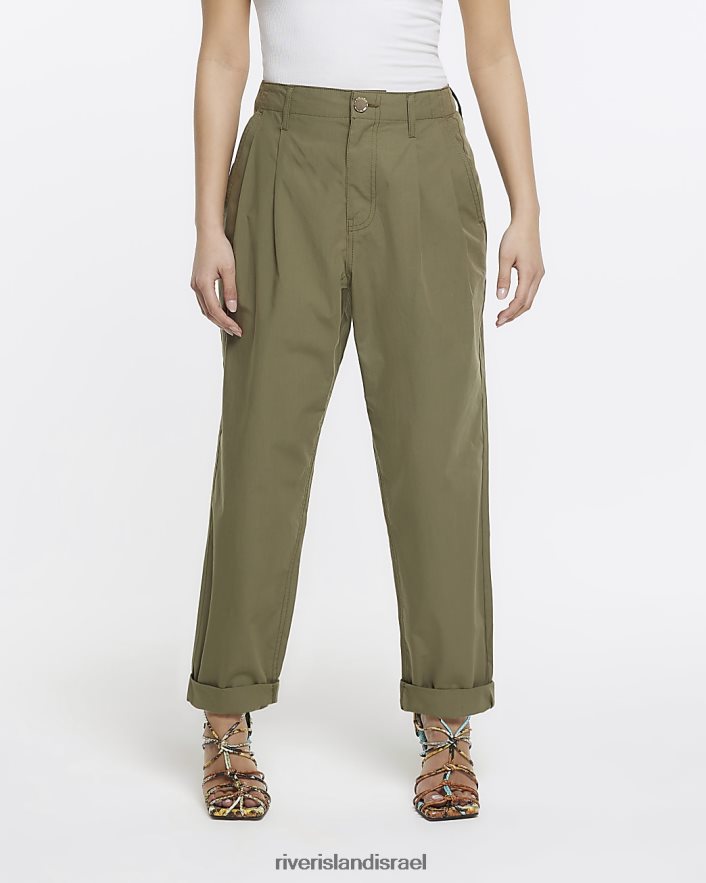 לבוש River Island מכנסי צ'ינו קטנטנים חָקִי נשים BDZ4085297