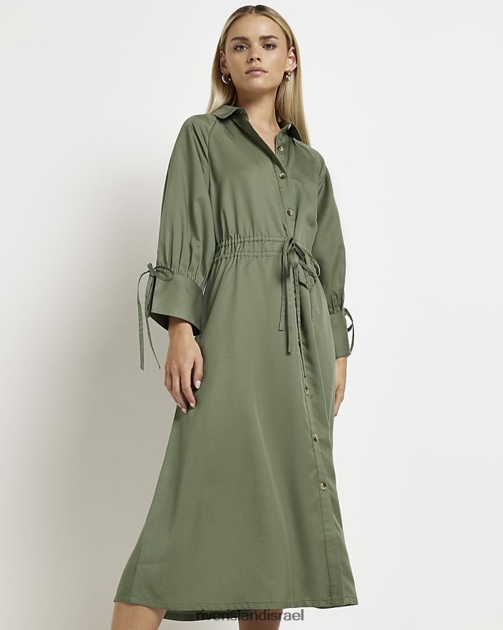 לבוש River Island שמלת חולצת מידי קטן חָקִי נשים BDZ4085325
