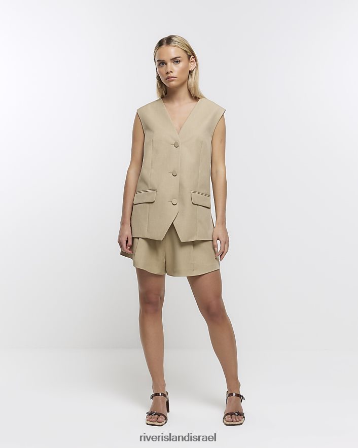 לבוש River Island חזייה קטנה עם כפתורים חָקִי נשים BDZ4085335