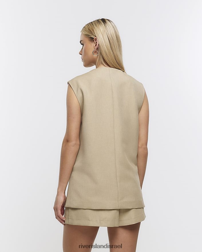 לבוש River Island חזייה קטנה עם כפתורים חָקִי נשים BDZ4085335