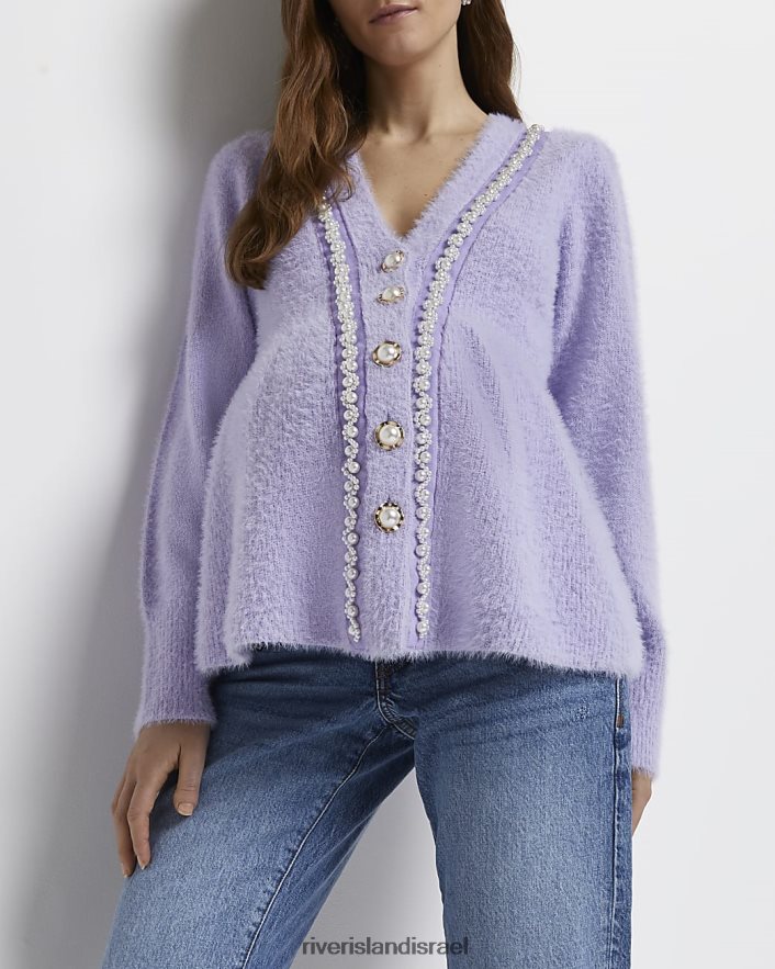 לבוש River Island קרדיגן פפלום להריון סָגוֹל נשים BDZ4085369