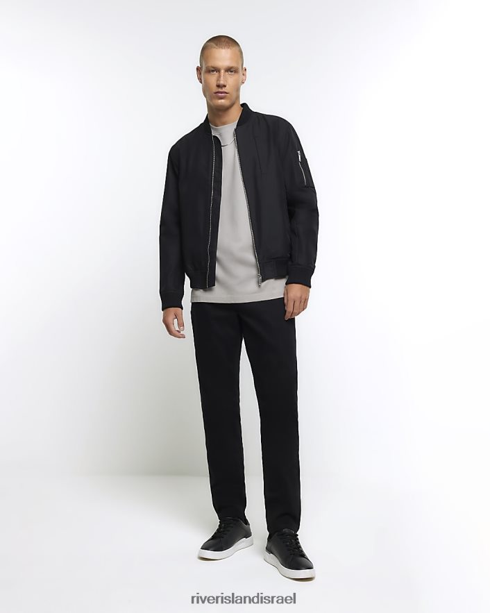 לבוש River Island ג'ינס בגזרת סקיני שָׁחוֹר גברים BDZ4085410