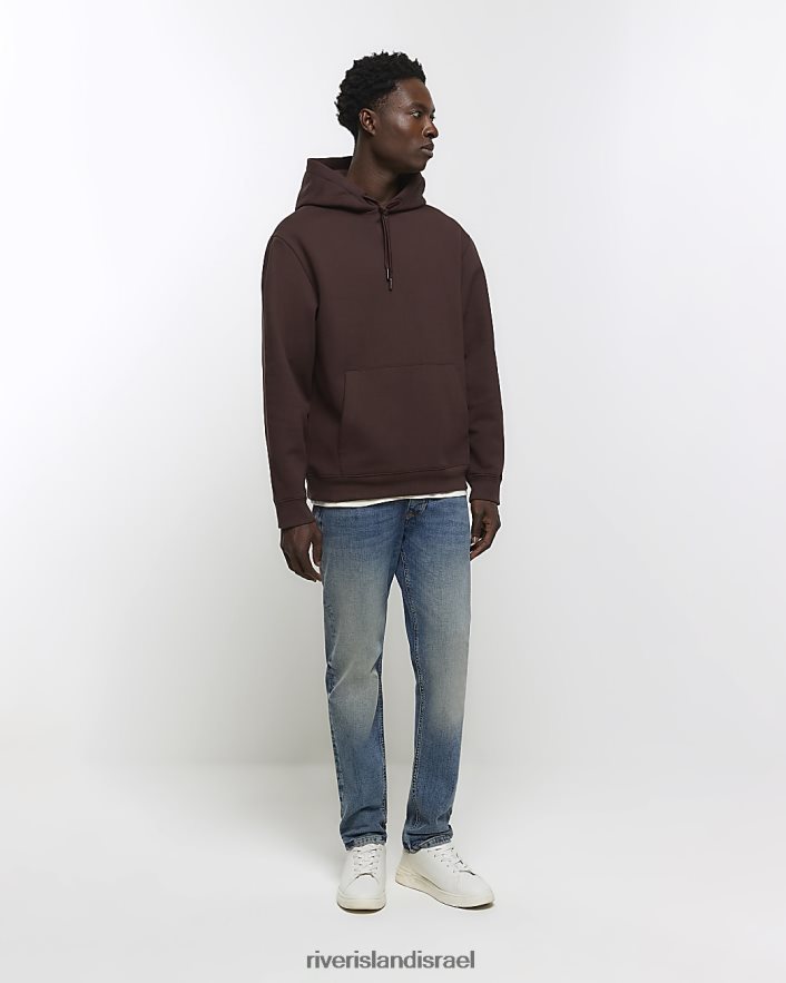 לבוש River Island ג'ינס בגזרה דקיקה כְּחוֹל גברים BDZ4085426