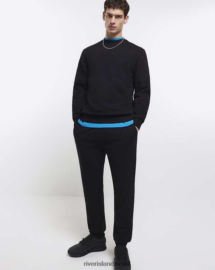 לבוש River Island נעלי ריצה קלות בכושר שָׁחוֹר גברים BDZ4085456