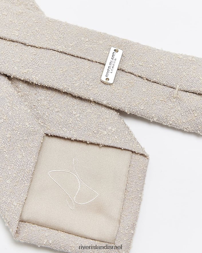 אביזרים River Island עניבה במרקם בוקל אקרו גברים BDZ4085573