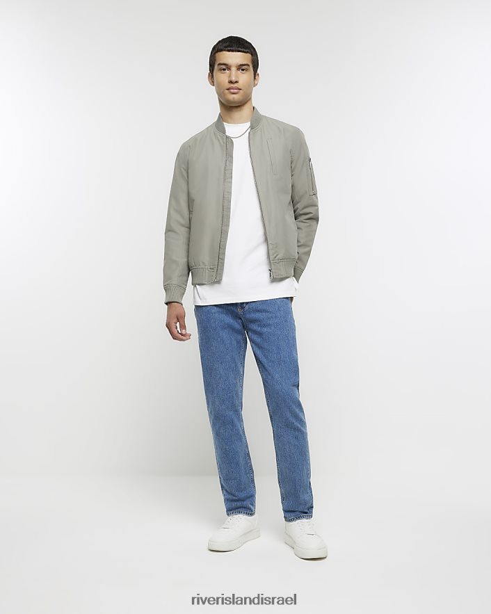 לבוש River Island ג'ינס בגזרה דקיקה כְּחוֹל גברים BDZ4085610
