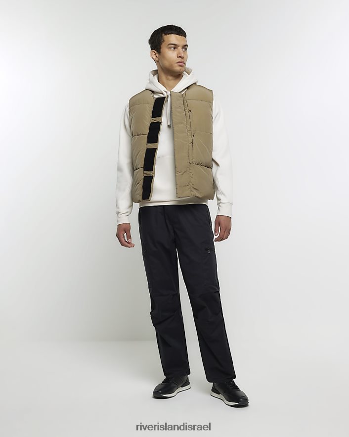 לבוש River Island ג'לט מרופד בהתאמה רגילה אֶבֶן גברים BDZ4085618