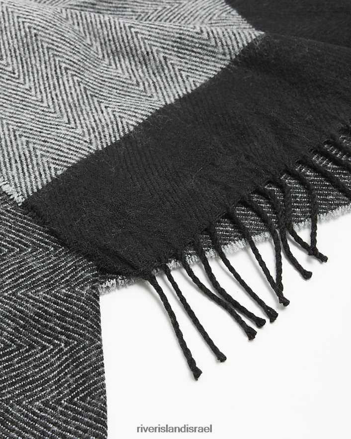 אביזרים River Island צעיף אדרה שָׁחוֹר גברים BDZ4085649