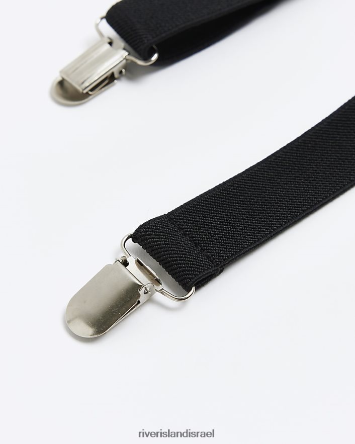 אביזרים River Island פלטה מתכווננת שָׁחוֹר גברים BDZ4085684