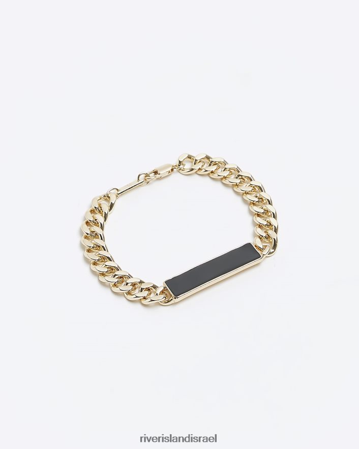 אביזרים River Island צמיד סרגל שרשרת צבעוני זהב גברים BDZ4085701