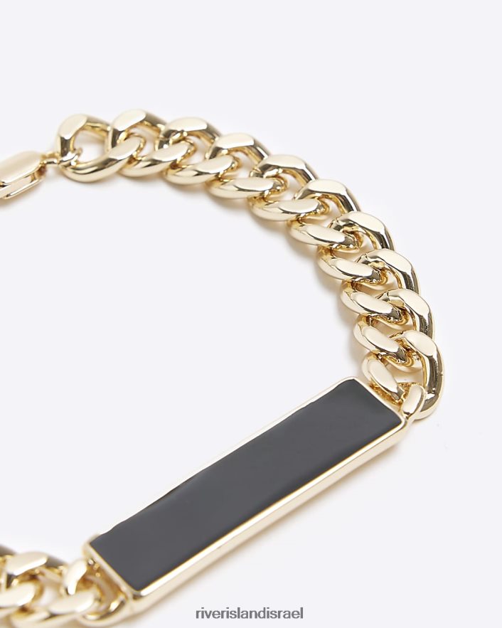 אביזרים River Island צמיד סרגל שרשרת צבעוני זהב גברים BDZ4085701