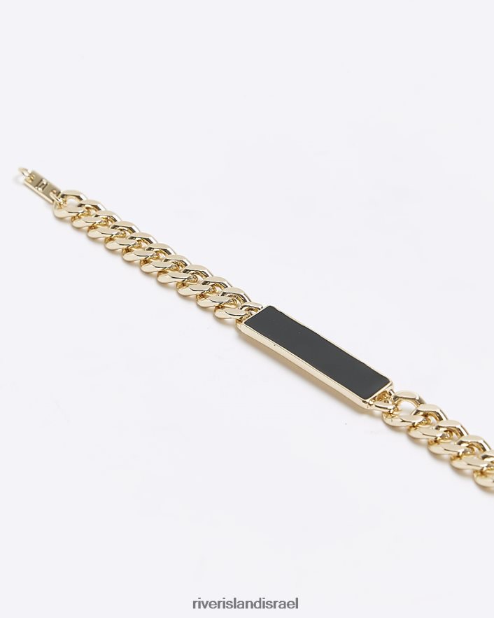 אביזרים River Island צמיד סרגל שרשרת צבעוני זהב גברים BDZ4085701