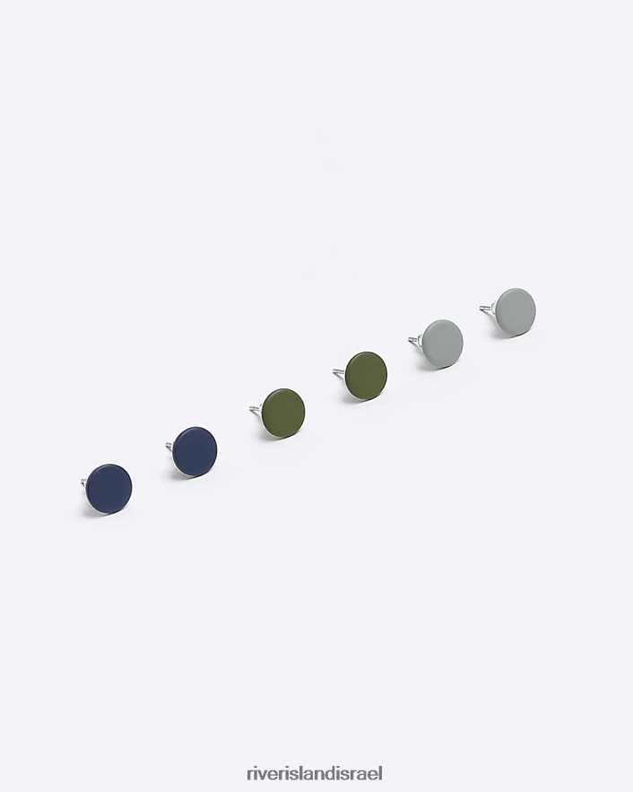 אביזרים River Island עגילים צמודים רב חבילה חיל הים גברים BDZ4085702