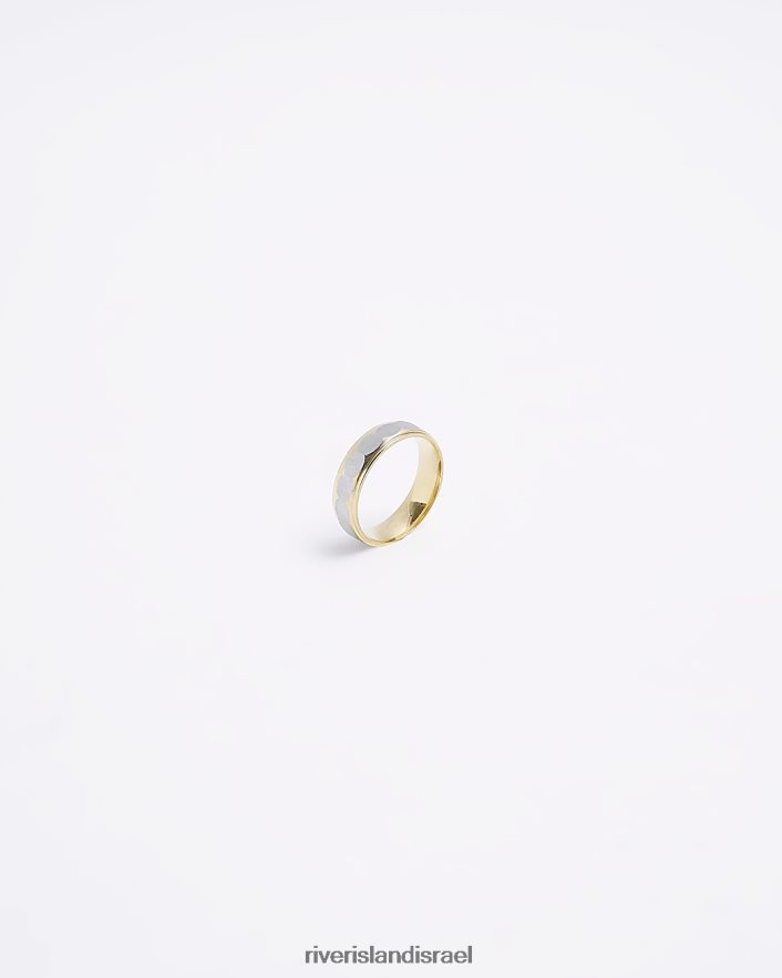 אביזרים River Island טבעת בועות צבעונית זהב גברים BDZ4085735