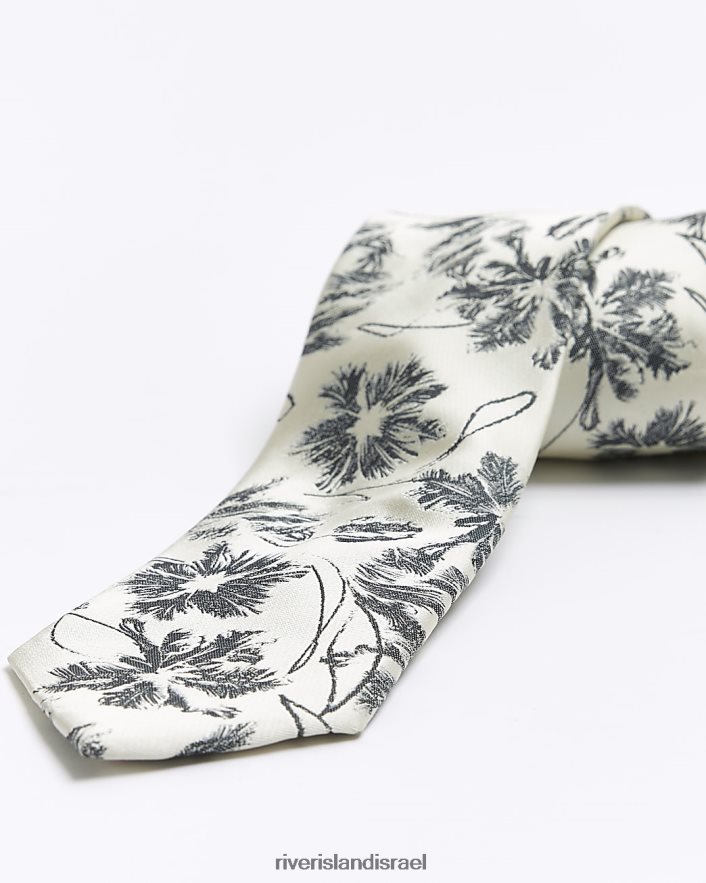 אביזרים River Island עניבה פרחונית מסוג ג'קארד אקרו גברים BDZ4085755