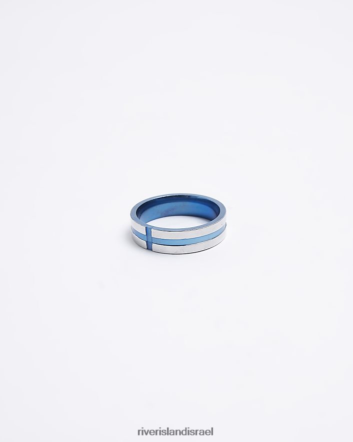 אביזרים River Island טבעת צולבת כְּחוֹל גברים BDZ4085765