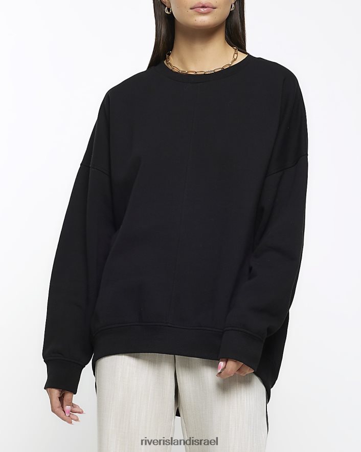 לבוש River Island טרנינג אוברסייז שָׁחוֹר נשים BDZ408577