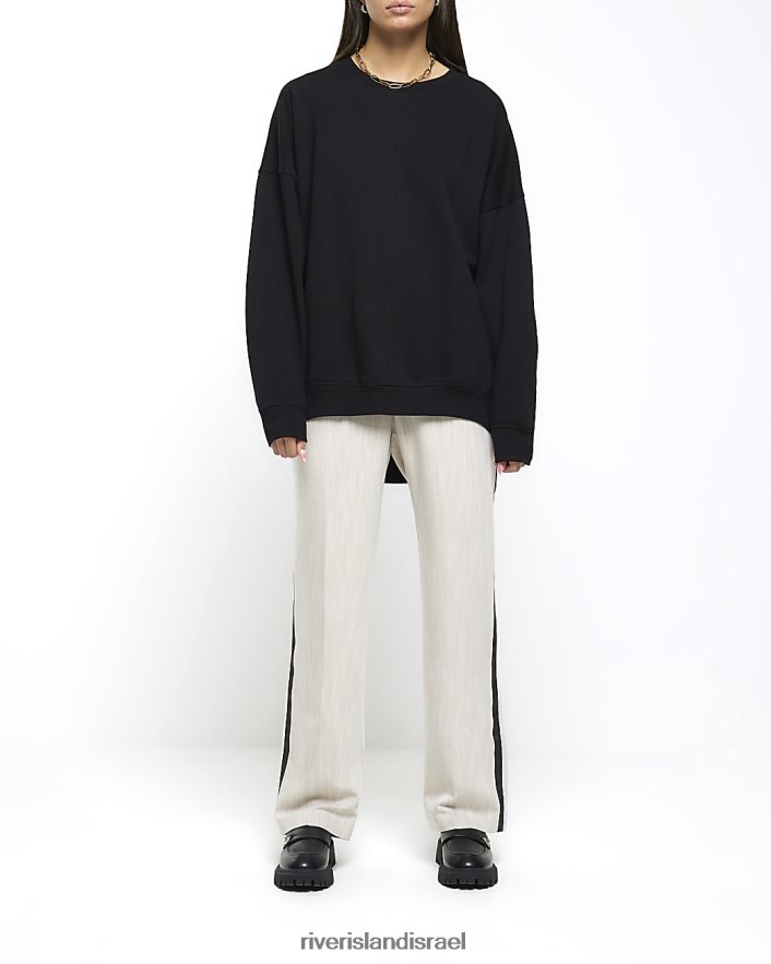 לבוש River Island טרנינג אוברסייז שָׁחוֹר נשים BDZ408577