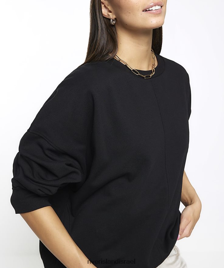 לבוש River Island טרנינג אוברסייז שָׁחוֹר נשים BDZ408577