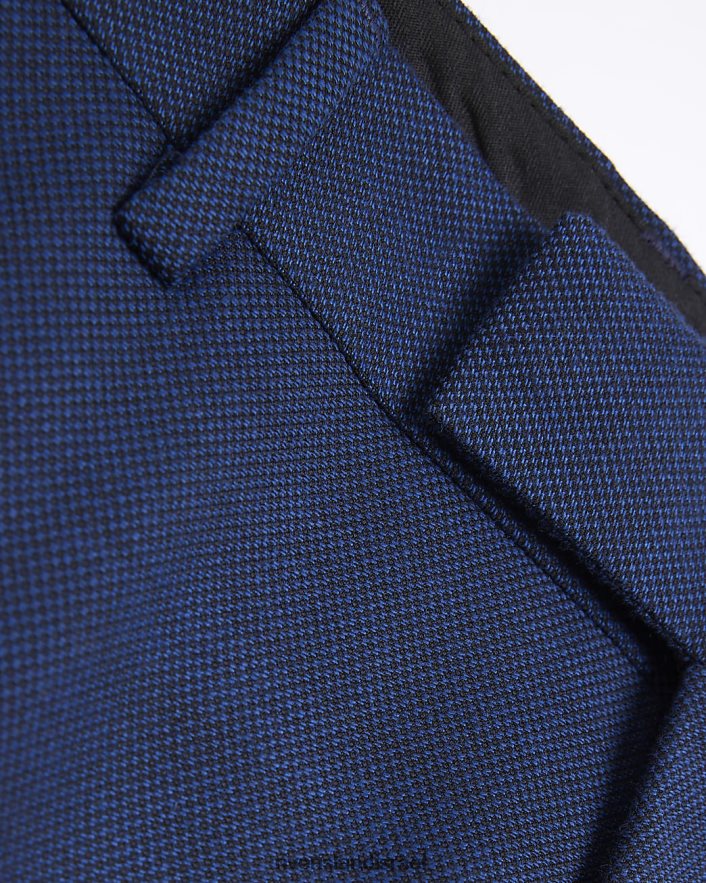 לבוש River Island מכנס חליפה בגזרה דקיקה כְּחוֹל גברים BDZ4085813