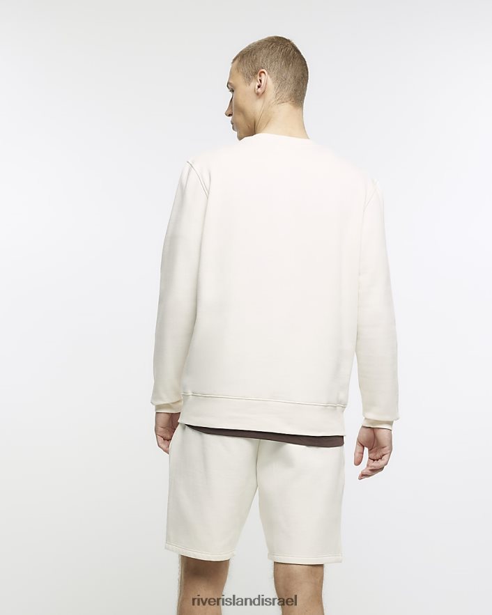 לבוש River Island סווטשירט רגיל בכושר רגיל אקרו גברים BDZ4085829
