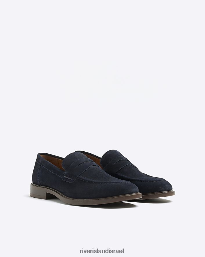 הַנעָלָה River Island נעלי לולאות זמש חיל הים גברים BDZ4085832