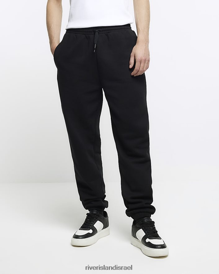 לבוש River Island נעלי ריצה עם חפתים בכושר רגיל שָׁחוֹר גברים BDZ4085842