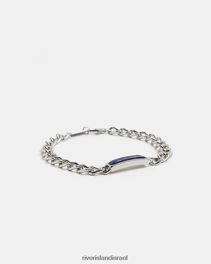 אביזרים River Island צמיד פרטי אבן כְּחוֹל גברים BDZ4085881