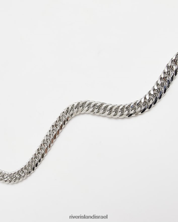 אביזרים River Island שרשרת צבעונית כסף גברים BDZ4085935