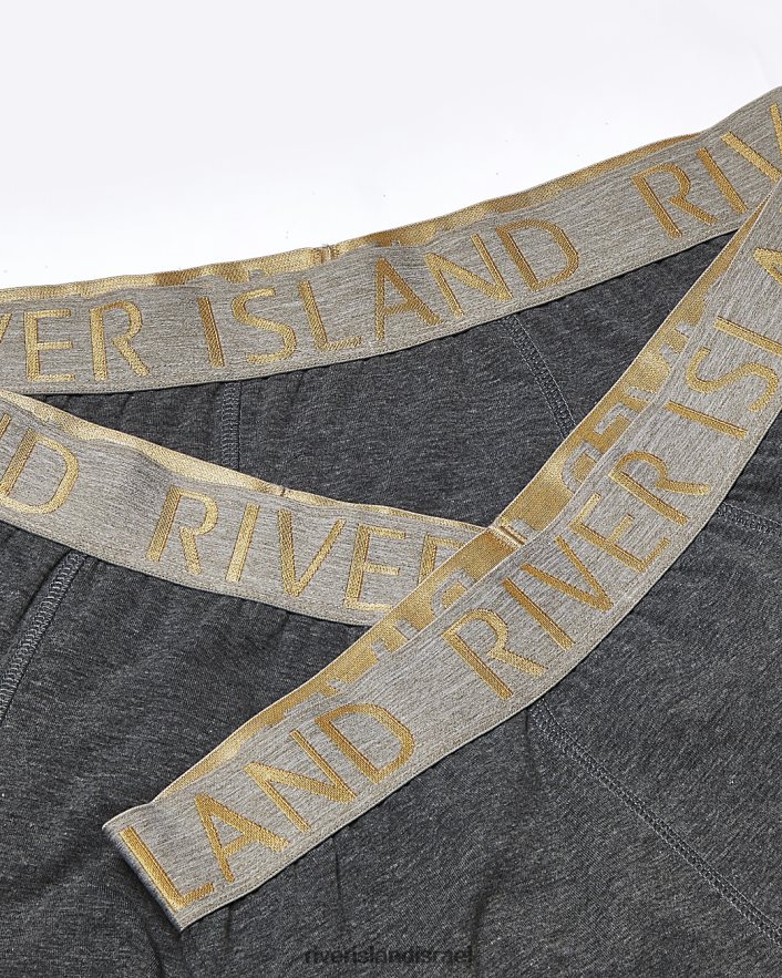 אביזרים River Island בוקסר רצועת מותן גדול וגבוה אפור גברים BDZ4085978