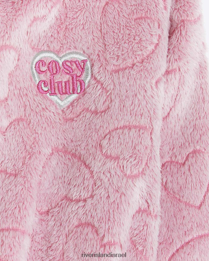 אביזרים River Island חולצה נעימה עם ברדס וָרוֹד בנות BDZ4086039