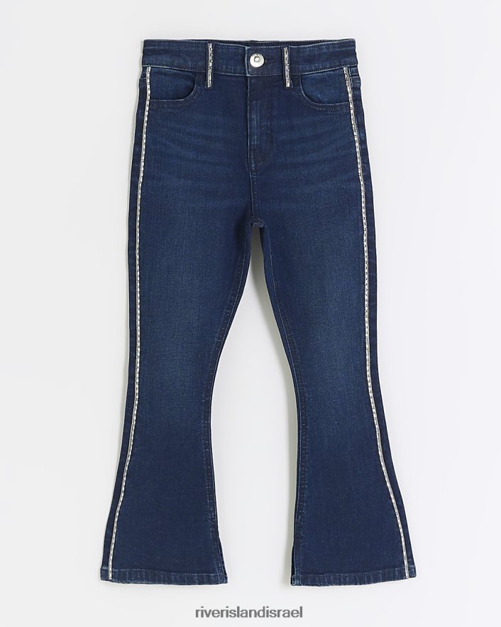 לבוש River Island ג'ינס מתרחב ג'ינס יהלומי ג'ינס כְּחוֹל בנות BDZ4086066