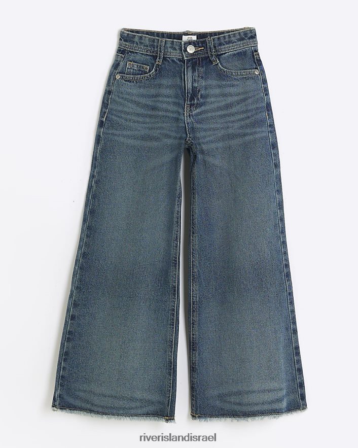 לבוש River Island ג'ינס רגליים רחבות כְּחוֹל בנות BDZ4086083