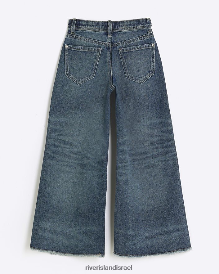לבוש River Island ג'ינס רגליים רחבות כְּחוֹל בנות BDZ4086083