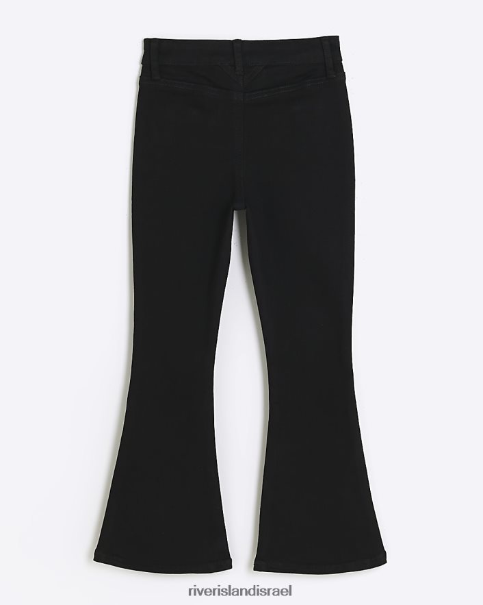 לבוש River Island ג'ינס עם כיס קדמי מתלקח שָׁחוֹר בנות BDZ4086090