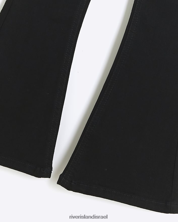 לבוש River Island ג'ינס עם כיס קדמי מתלקח שָׁחוֹר בנות BDZ4086090