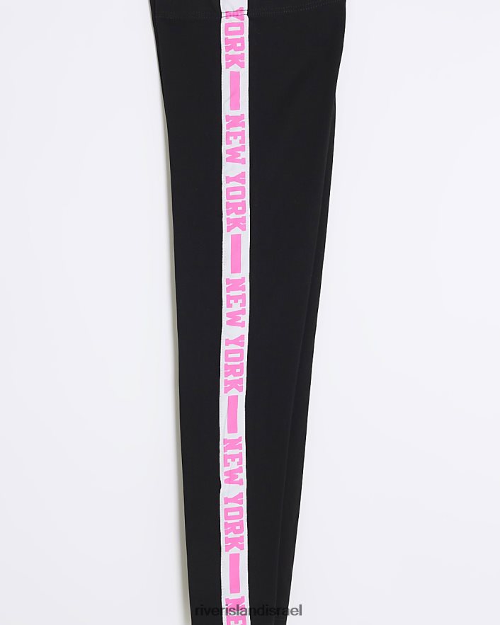 לבוש River Island חותלות ניו יורק טייפ שָׁחוֹר בנות BDZ4086097