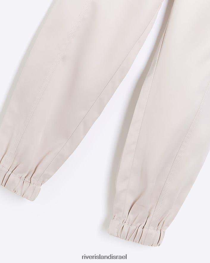 לבוש River Island מכנסי מטען חגורת סאטן וָרוֹד בנות BDZ4086112