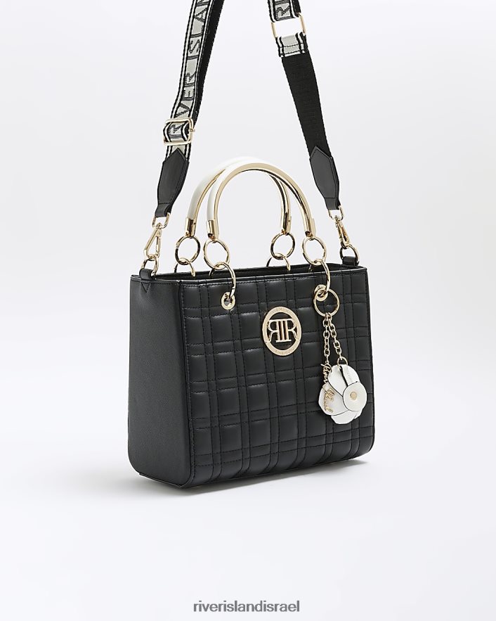 אביזרים River Island תיק קורז' מרופד שָׁחוֹר נשים BDZ408615