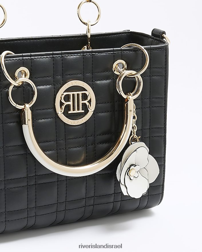 אביזרים River Island תיק קורז' מרופד שָׁחוֹר נשים BDZ408615