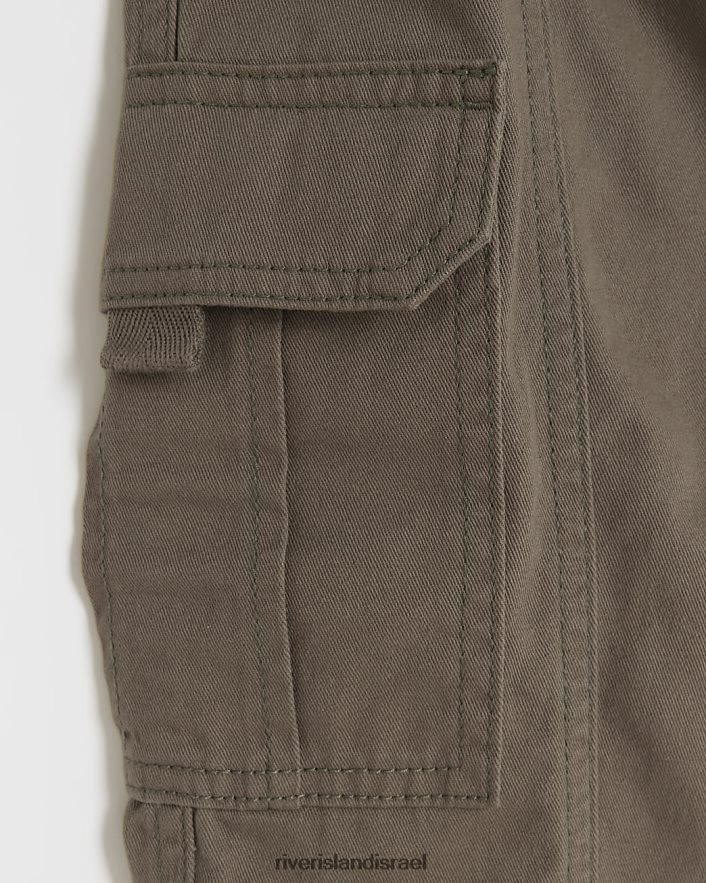 לבוש River Island מכנסי מטען חגורים חָקִי בנות BDZ4086162