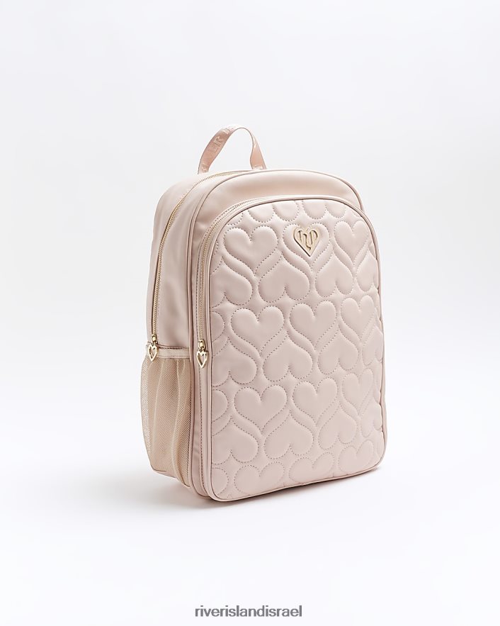 אביזרים River Island תרמיל גב מרופד לבב גדול במיוחד וָרוֹד בנות BDZ4086171