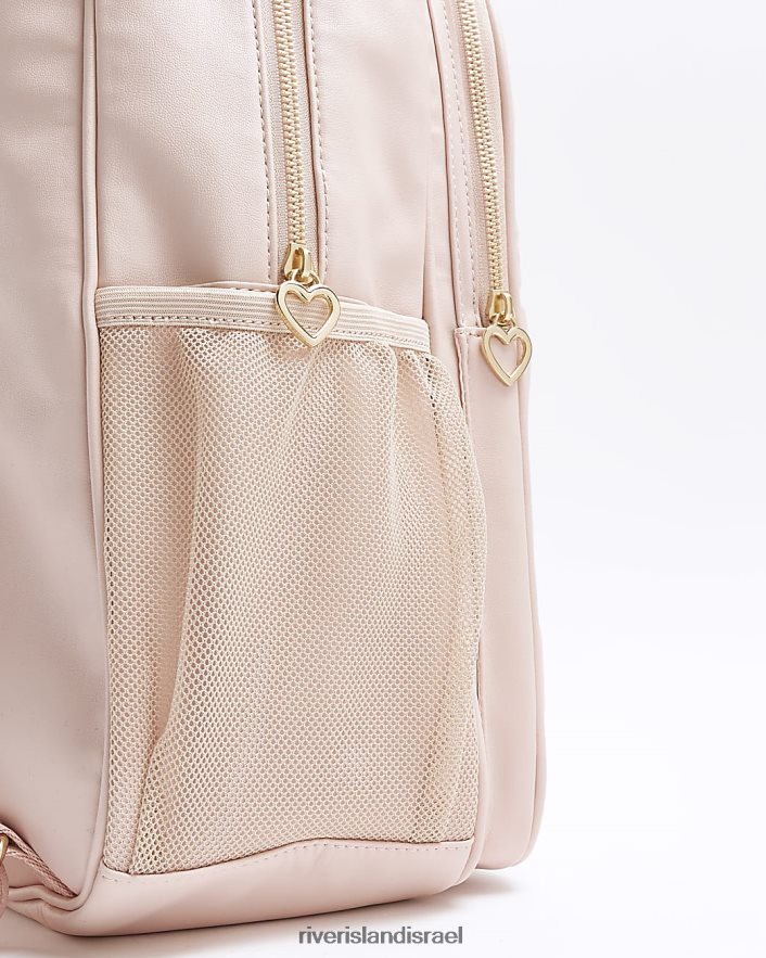 אביזרים River Island תרמיל גב מרופד לבב גדול במיוחד וָרוֹד בנות BDZ4086171