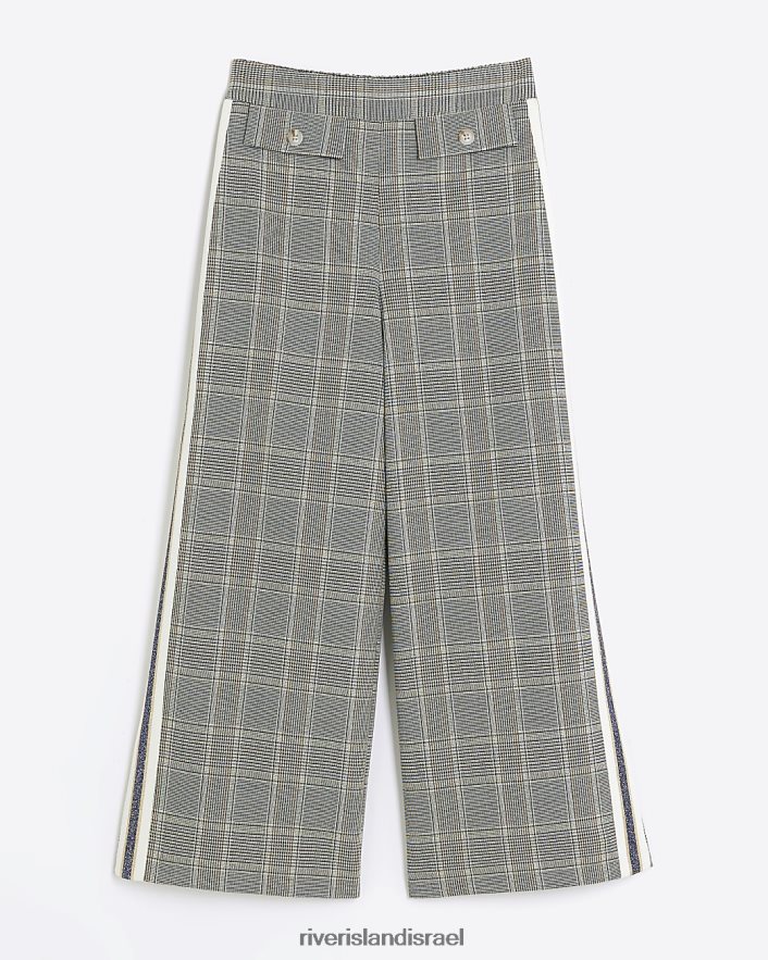לבוש River Island בדוק מכנסיים פסים בצד שָׁחוֹר בנות BDZ4086175