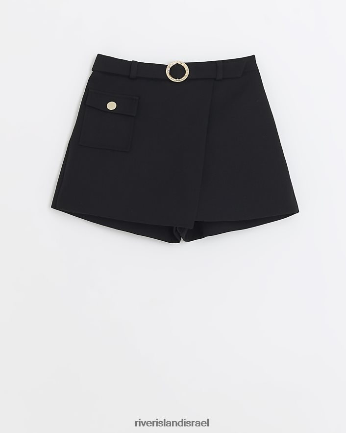 לבוש River Island כרטיס מטען עוטף חגורה שָׁחוֹר בנות BDZ4086208